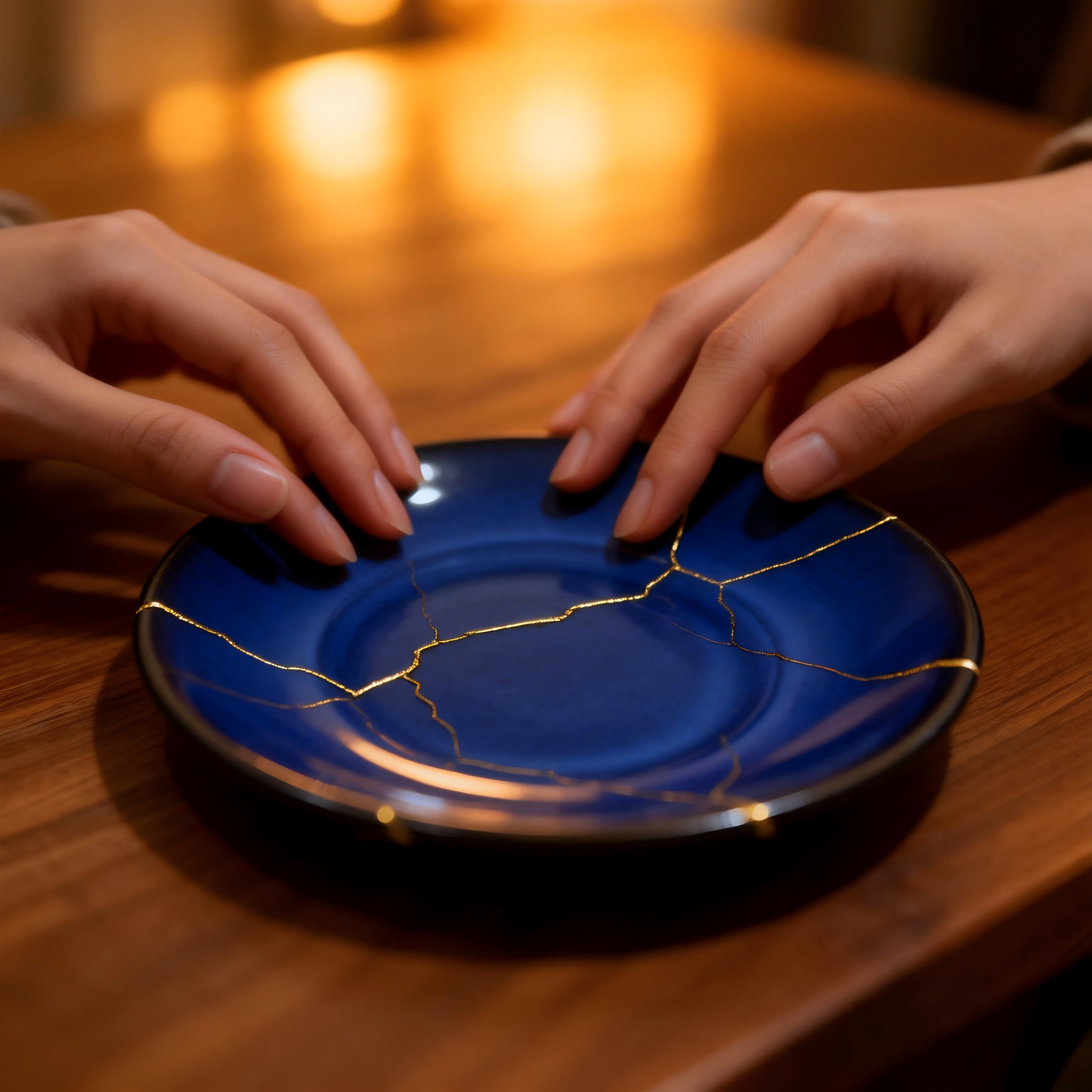 Golden Repaired Plate