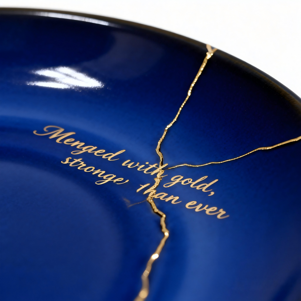 Golden Repaired Plate