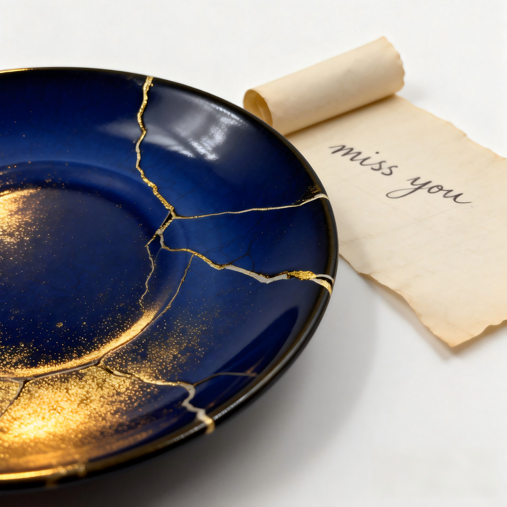 Golden Repaired Plate