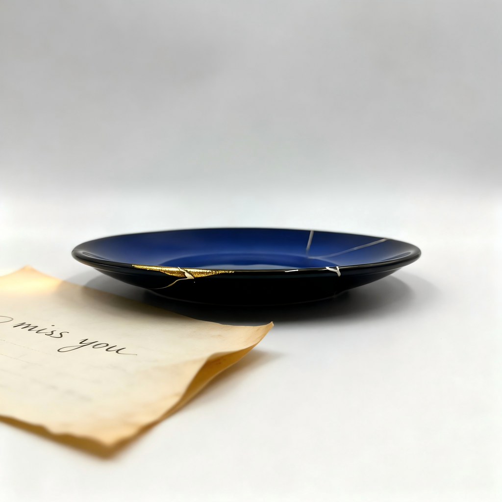 Golden Repaired Plate